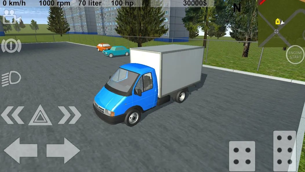 Russian Light Truck Simulator (Русский Симулятор Легкого Грузовика) МОД/Взлом [Много монет, Открытые уровни и Мега MOD] Screenshot 1