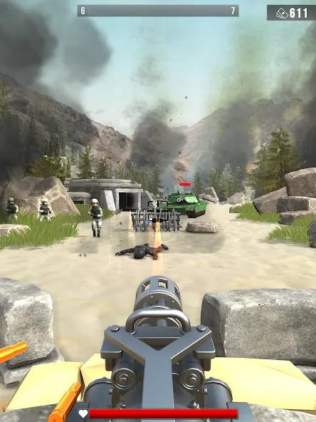 Infantry Attack: War 3D FPS (Инфантерийская атака) МОД/Взлом [Все открыто, Дополнительные деньги и Меню MOD] Screenshot 5