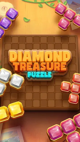 Diamond Treasure Puzzle (Даймонд Треже Пазл) МОД/Взлом [Меню, Бесконечные монеты и Открытые уровни] Screenshot 1