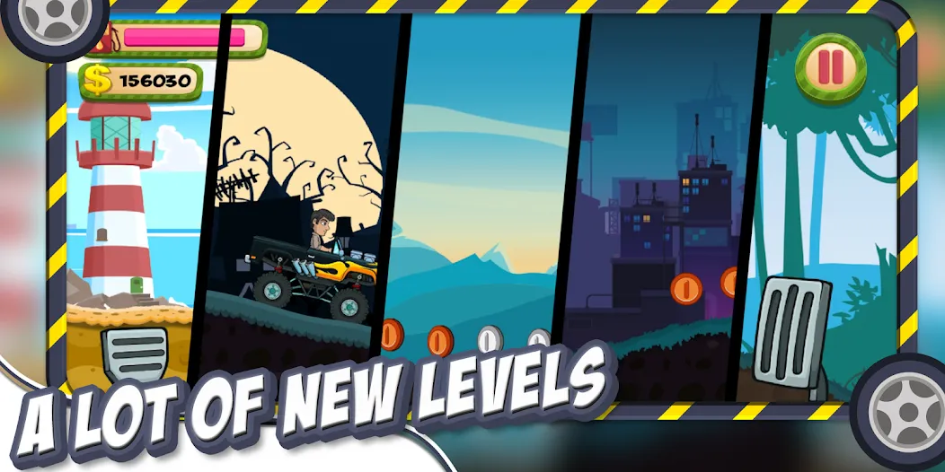 Hill Racing – Offroad Hill Adv (Хилл Рэйсинг) МОД/Взлом [Меню, Бесконечные монеты и Открытые уровни] Screenshot 1