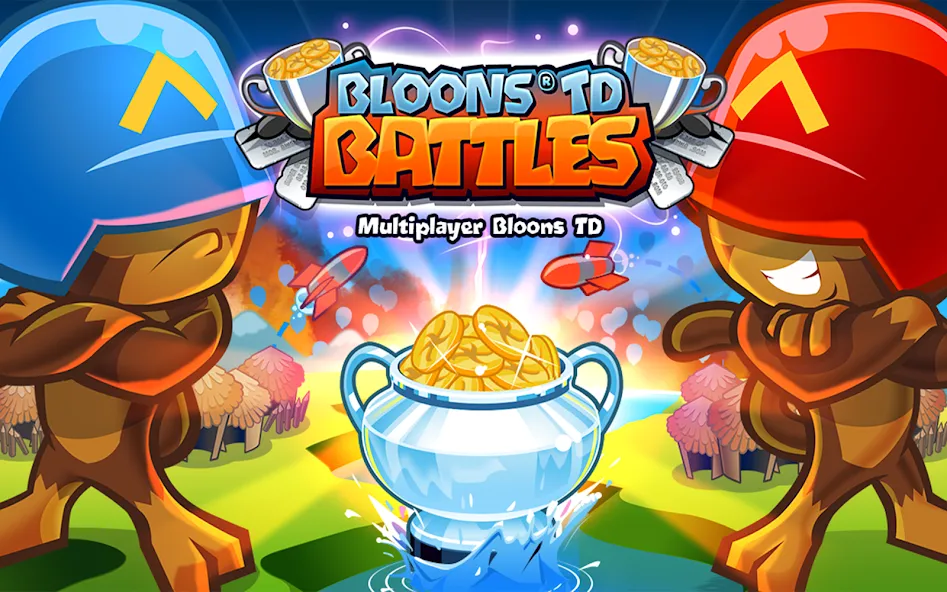 Bloons TD Battles (Блунс ТД Батлз) МОД/Взлом [Много монет, Открытые уровни и Мега MOD] Screenshot 1