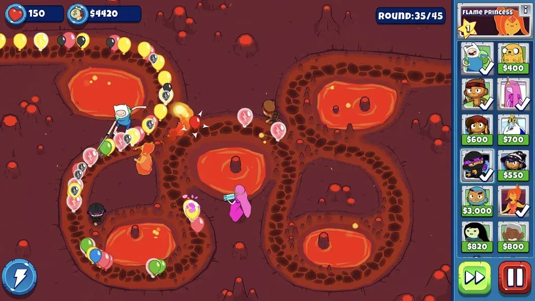 Bloons Adventure Time TD (Блунс Приключения Времени ТД) МОД/Взлом [Все открыто, Дополнительные деньги и Меню MOD] Screenshot 4