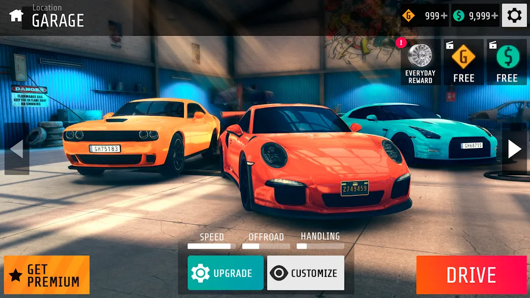 NS2 car racing game МОД/Взлом [Все открыто, Дополнительные деньги и Меню MOD] Screenshot 3