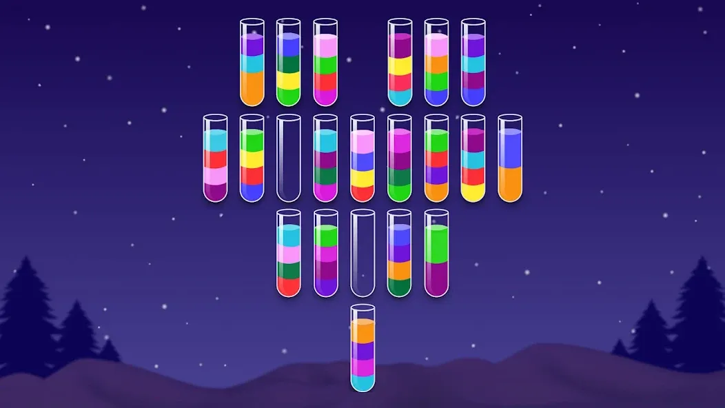 Color Water Sort Wooden Puzzle (Цвет воды Сорт Вуди Пазл) МОД/Взлом [Бесконечные деньги, Монеты и Мега MOD] Screenshot 3
