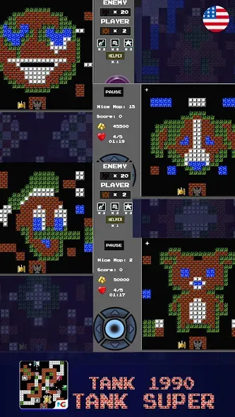 Tank 1990: Battle City Tank МОД/Взлом [Все открыто, Дополнительные деньги и Меню MOD] Screenshot 3