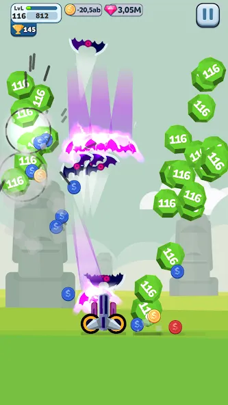 Ball Blast Cannon blitz mania (Балл Бласт Кэннон блиц мания) МОД/Взлом [Деньги, Монеты и Меню MOD] Screenshot 2