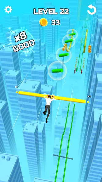Stunt Rails (тант Рэйлз) МОД/Взлом [Деньги, Монеты и Меню MOD] Screenshot 1