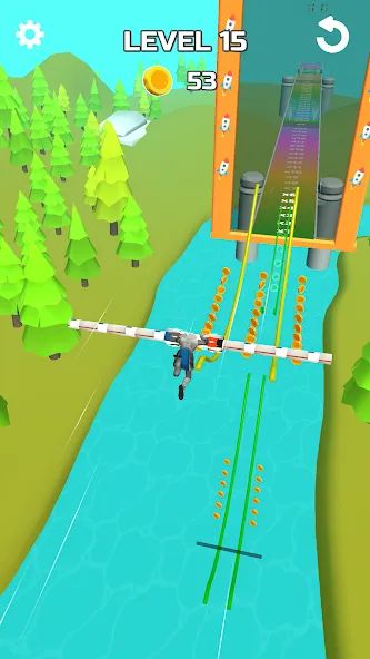 Stunt Rails (тант Рэйлз) МОД/Взлом [Деньги, Монеты и Меню MOD] Screenshot 2
