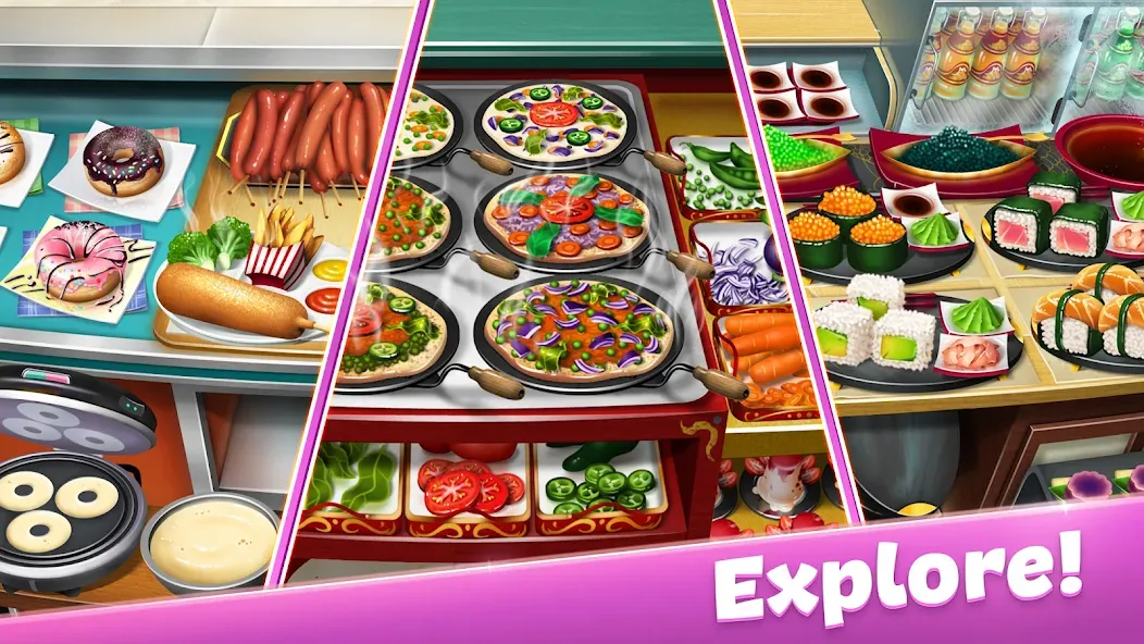 Cooking Fever: Restaurant Game МОД/Взлом [Много денег, Монет и Все открыто] Screenshot 2
