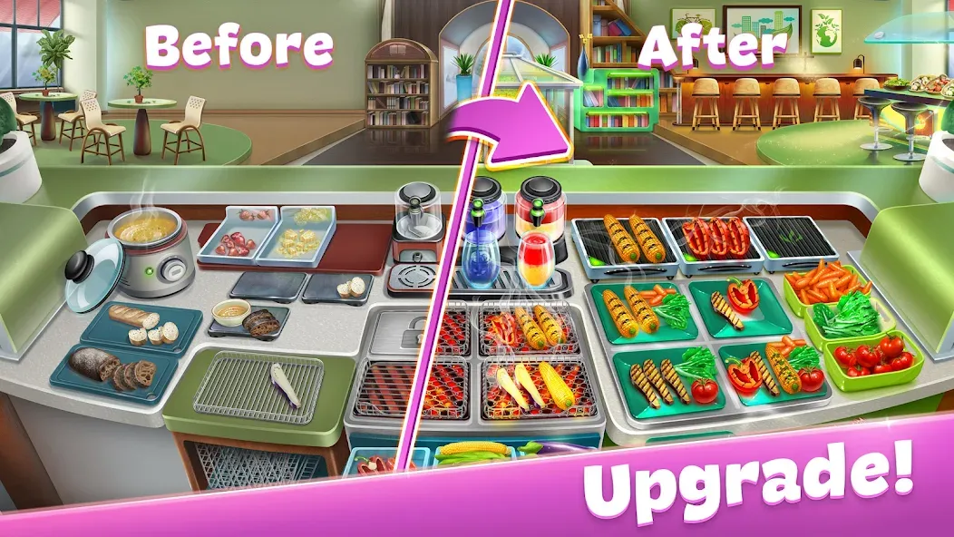 Cooking Fever: Restaurant Game МОД/Взлом [Много денег, Монет и Все открыто] Screenshot 4