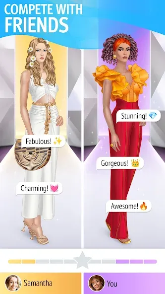 Pocket Styler: Fashion Stars (Покет Стайлер) МОД/Взлом [Много монет, Открытые уровни и Мега MOD] Screenshot 1