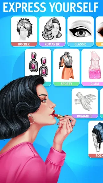 Pocket Styler: Fashion Stars (Покет Стайлер) МОД/Взлом [Много монет, Открытые уровни и Мега MOD] Screenshot 4