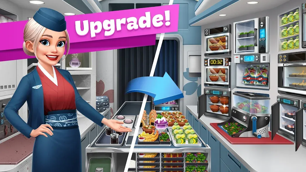Airplane Chefs - Cooking Game (Эйрплейн Чефз) МОД/Взлом [Деньги, Монеты и Меню MOD] Screenshot 4