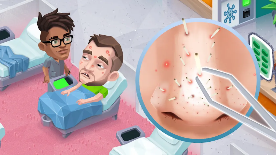 Happy Clinic: Hospital Game МОД/Взлом [Меню, Бесконечные монеты и Открытые уровни] Screenshot 3