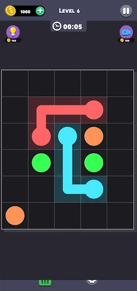 Same Color: Connect Two Dots (Сейм Колор Дот) МОД/Взлом [Деньги, Монеты и Меню MOD] Screenshot 3