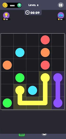 Same Color: Connect Two Dots (Сейм Колор Дот) МОД/Взлом [Деньги, Монеты и Меню MOD] Screenshot 5