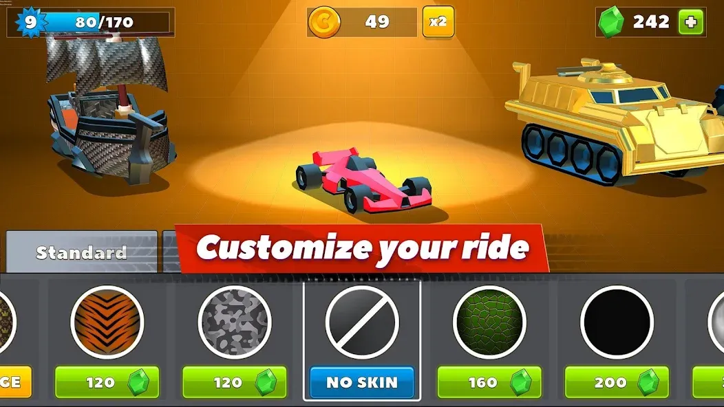 Crash of Cars (Краш оф Карс) МОД/Взлом [Все открыто, Дополнительные деньги и Меню MOD] Screenshot 2