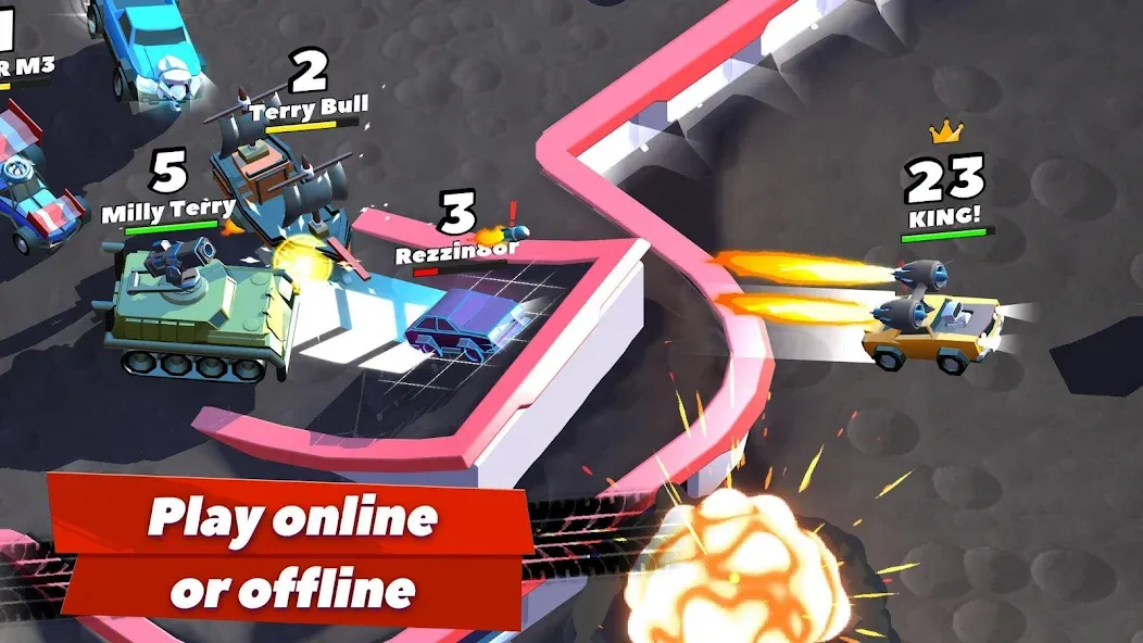 Crash of Cars (Краш оф Карс) МОД/Взлом [Все открыто, Дополнительные деньги и Меню MOD] Screenshot 5