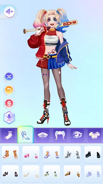 YoYa: Dress Up Fashion Girl (ЙоЯ) МОД/Взлом [Все открыто, Дополнительные деньги и Меню MOD] Screenshot 2