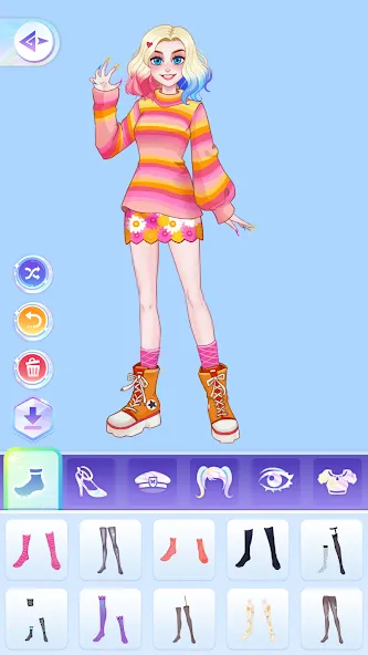 YoYa: Dress Up Fashion Girl (ЙоЯ) МОД/Взлом [Все открыто, Дополнительные деньги и Меню MOD] Screenshot 4