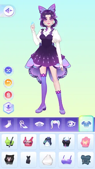 YoYa: Dress Up Fashion Girl (ЙоЯ) МОД/Взлом [Все открыто, Дополнительные деньги и Меню MOD] Screenshot 5