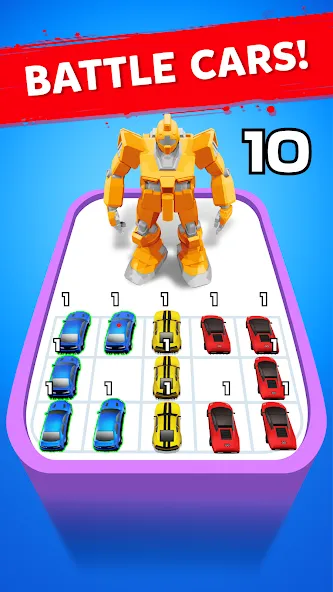 Robot Merge Master: Car Games (Мерж Батл Кар) МОД/Взлом [Много денег, Монет и Все открыто] Screenshot 2
