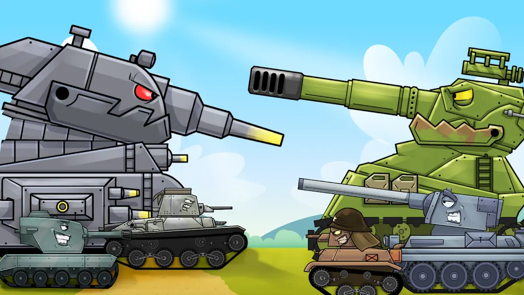 Merge Master Tanks: Tank wars (Мерж Танки) МОД/Взлом [Много монет, Открытые уровни и Мега MOD] Screenshot 1
