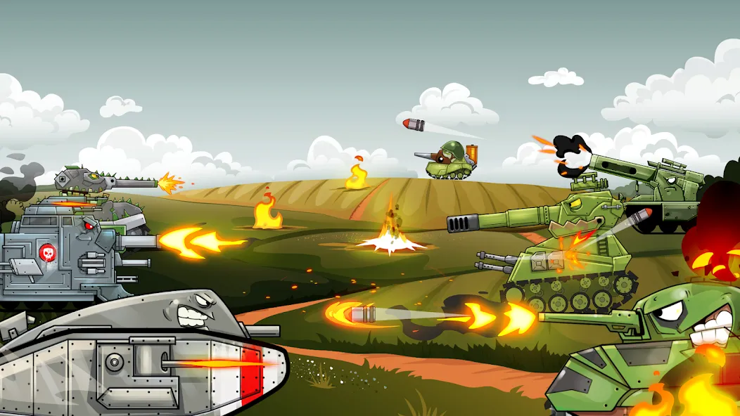 Merge Master Tanks: Tank wars (Мерж Танки) МОД/Взлом [Много монет, Открытые уровни и Мега MOD] Screenshot 2
