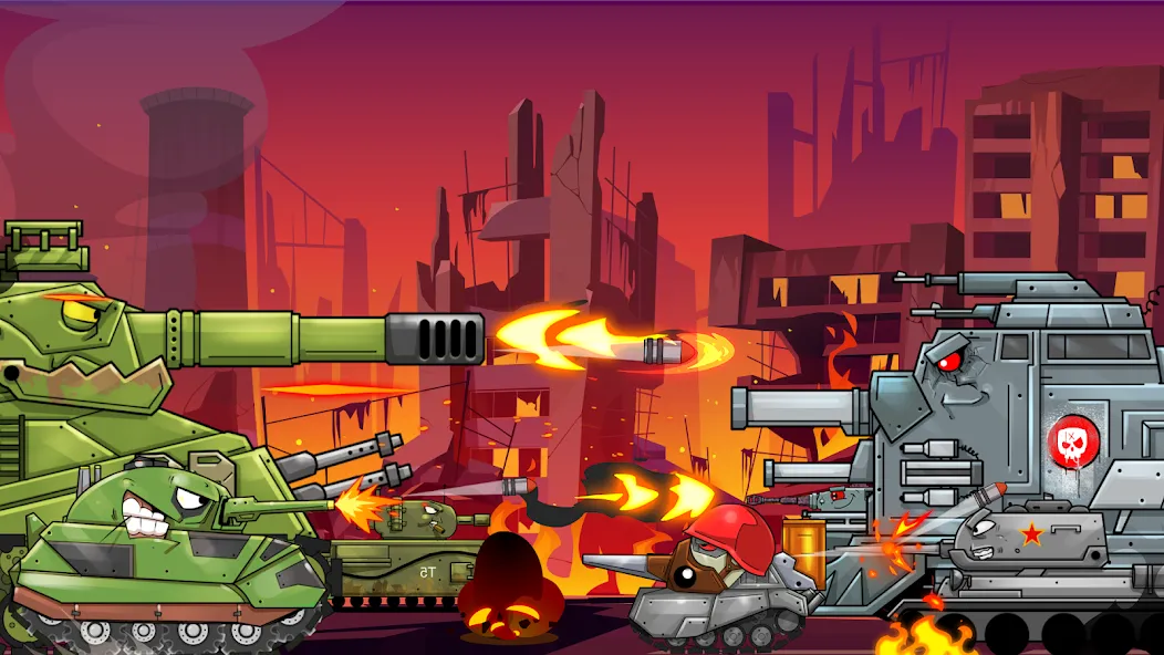 Merge Master Tanks: Tank wars (Мерж Танки) МОД/Взлом [Много монет, Открытые уровни и Мега MOD] Screenshot 3