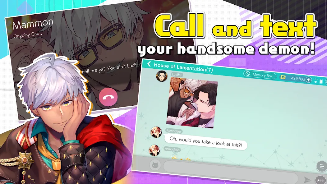 Obey Me! Anime Otome Sim Game МОД/Взлом [Деньги, Монеты и Меню MOD] Screenshot 1