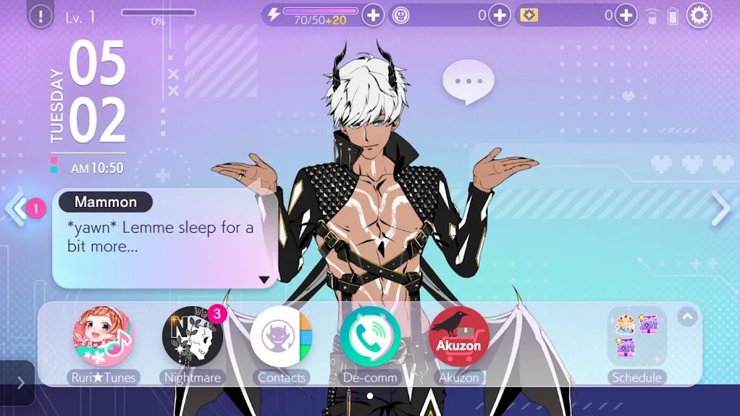 Otome Games Obey Me! NB МОД/Взлом [Бесконечные деньги, Монеты и Мега MOD] Screenshot 3