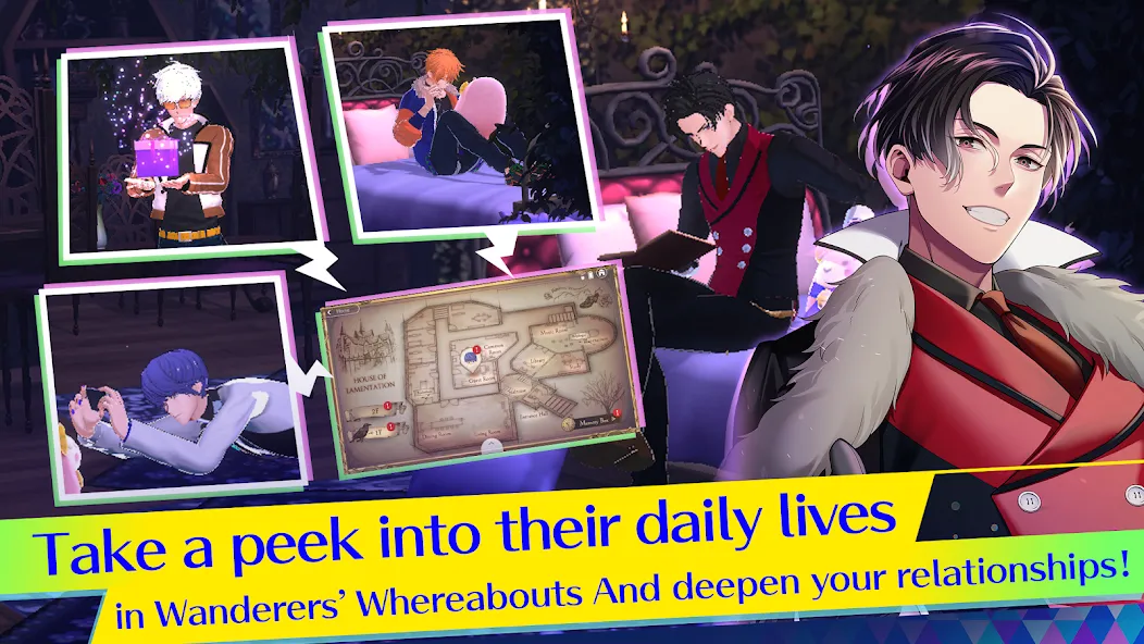 Otome Games Obey Me! NB МОД/Взлом [Бесконечные деньги, Монеты и Мега MOD] Screenshot 5