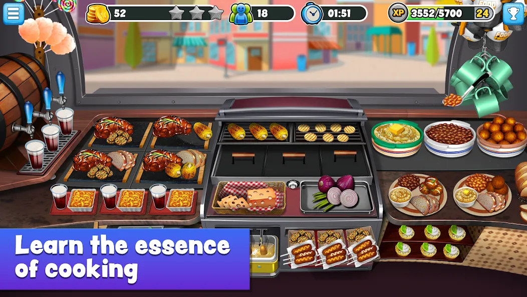 Food Truck Chef™ Cooking Games (Фуд Трак Шеф) МОД/Взлом [Много денег, Монет и Все открыто] Screenshot 1