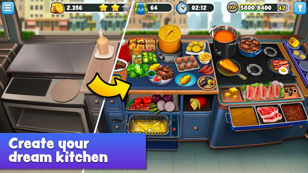Food Truck Chef™ Cooking Games (Фуд Трак Шеф) МОД/Взлом [Много денег, Монет и Все открыто] Screenshot 3