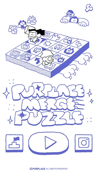 PURPLACE Merge Puzzle (Парплейс Мрдж Паззл) МОД/Взлом [Много денег, Монет и Все открыто] Screenshot 1