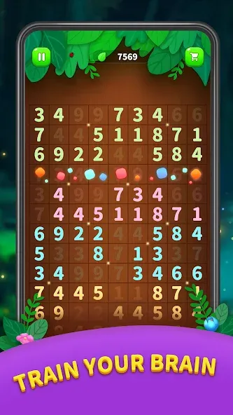 Number Match - Ten Pair Puzzle (Намбер Матч) МОД/Взлом [Меню, Бесконечные монеты и Открытые уровни] Screenshot 5
