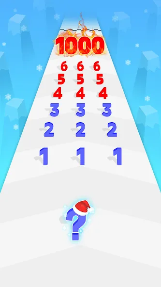 Number Merge: Run Master 3D (Намбер Мердж) МОД/Взлом [Меню, Бесконечные монеты и Открытые уровни] Screenshot 1