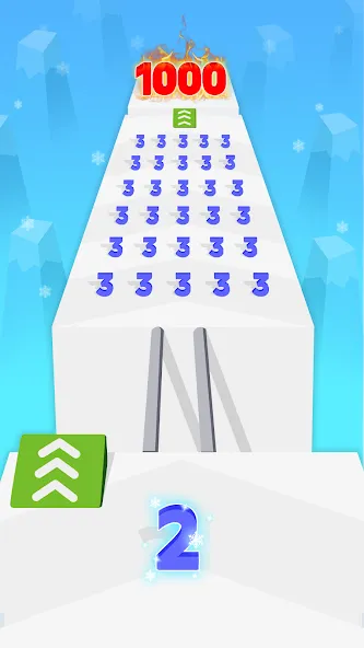 Number Merge: Run Master 3D (Намбер Мердж) МОД/Взлом [Меню, Бесконечные монеты и Открытые уровни] Screenshot 4