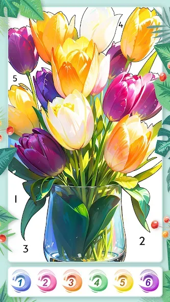 Season Summer Coloring Games МОД/Взлом [Много монет, Открытые уровни и Мега MOD] Screenshot 4