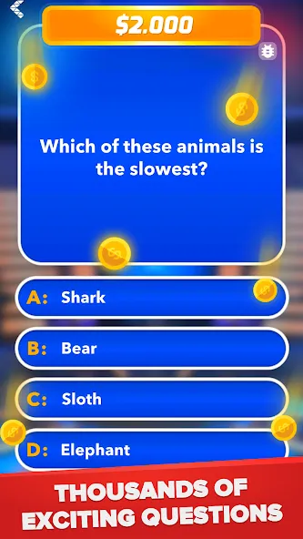 Millionaire - Quiz & Trivia МОД/Взлом [Все открыто, Дополнительные деньги и Меню MOD] Screenshot 1