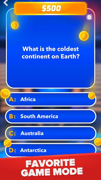 Millionaire - Quiz & Trivia МОД/Взлом [Все открыто, Дополнительные деньги и Меню MOD] Screenshot 4