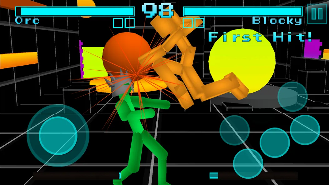 Stickman Fighting Neon Warrior МОД/Взлом [Бесконечные деньги, Монеты и Мега MOD] Screenshot 3