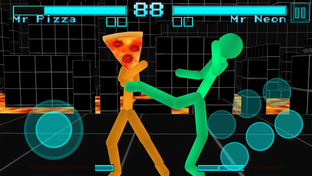 Stickman Fighting Neon Warrior МОД/Взлом [Бесконечные деньги, Монеты и Мега MOD] Screenshot 4