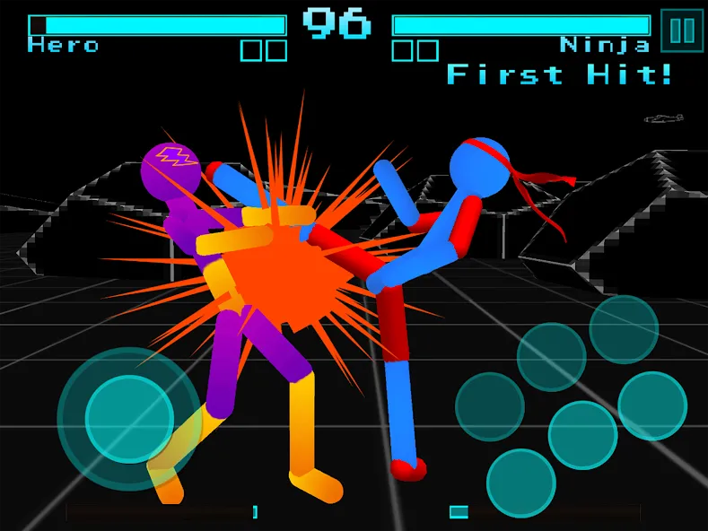Stickman Fighting Neon Warrior МОД/Взлом [Бесконечные деньги, Монеты и Мега MOD] Screenshot 5
