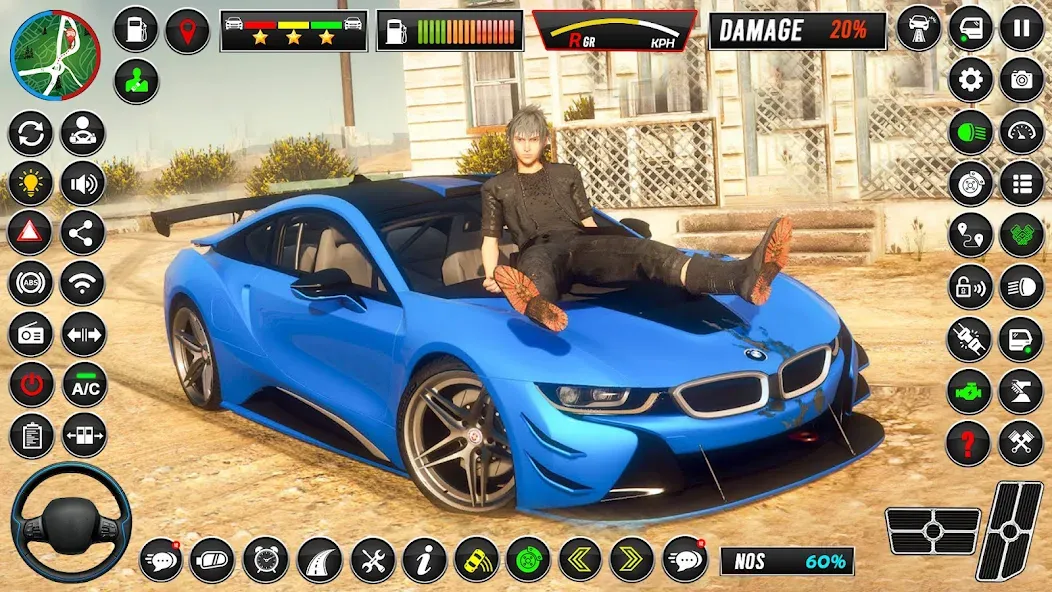 Real Car Parking Hard Car Game МОД/Взлом [Меню, Бесконечные монеты и Открытые уровни] Screenshot 1