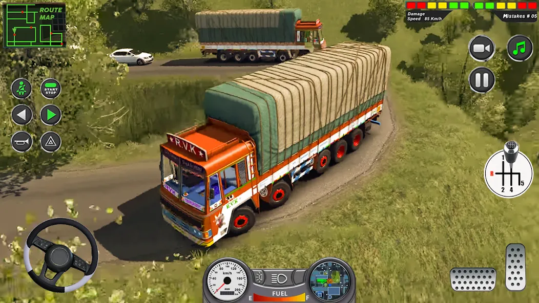 Indian Heavy Truck Delivery 3D МОД/Взлом [Все открыто, Дополнительные деньги и Меню MOD] Screenshot 3