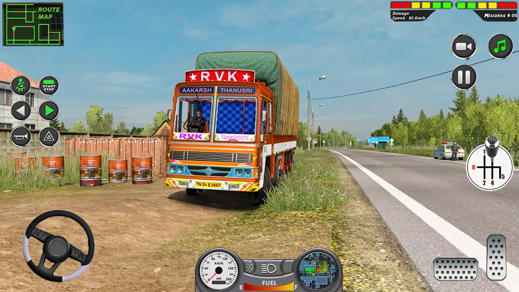 Indian Heavy Truck Delivery 3D МОД/Взлом [Все открыто, Дополнительные деньги и Меню MOD] Screenshot 5