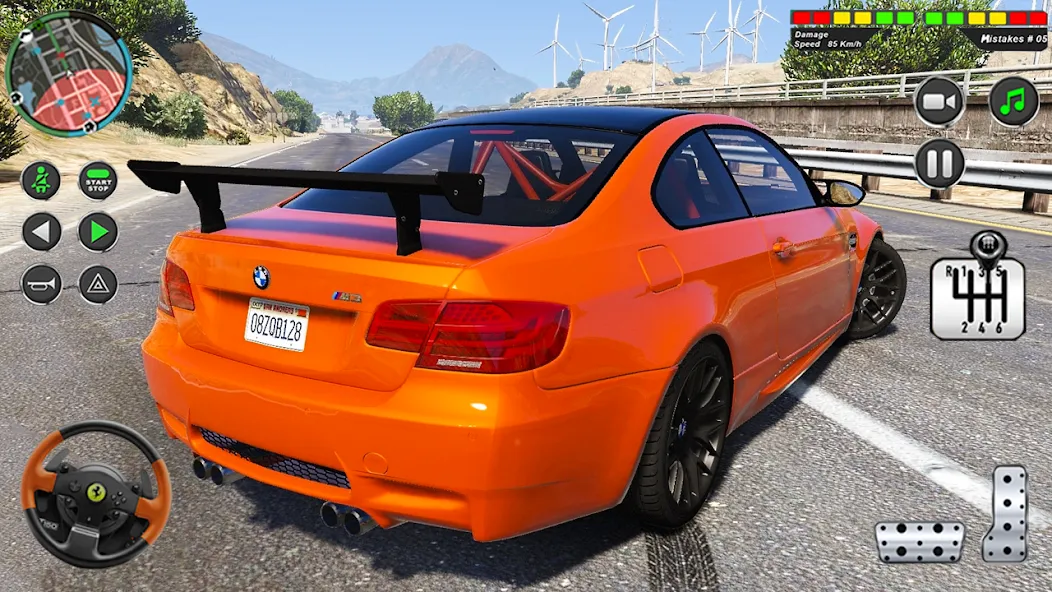 Modern Car Advance Driving 3D МОД/Взлом [Меню, Бесконечные монеты и Открытые уровни] Screenshot 2