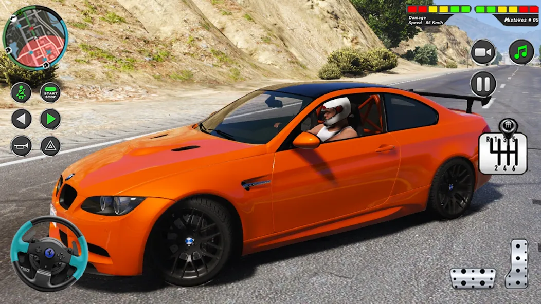 Modern Car Advance Driving 3D МОД/Взлом [Меню, Бесконечные монеты и Открытые уровни] Screenshot 4