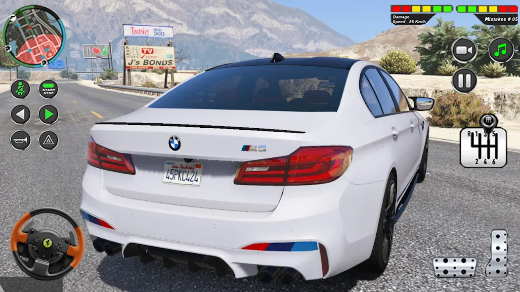Modern Car Advance Driving 3D МОД/Взлом [Меню, Бесконечные монеты и Открытые уровни] Screenshot 5